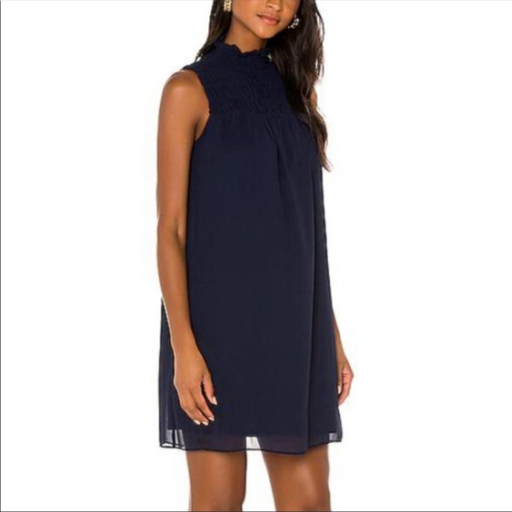 1. State Sleeveless Shift Dress in Navy - Picture 2 of 11